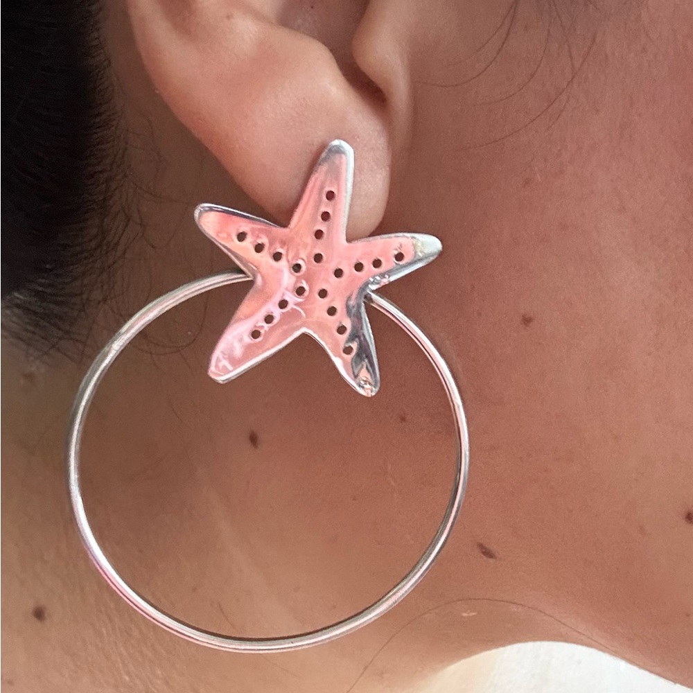 Silver earrings